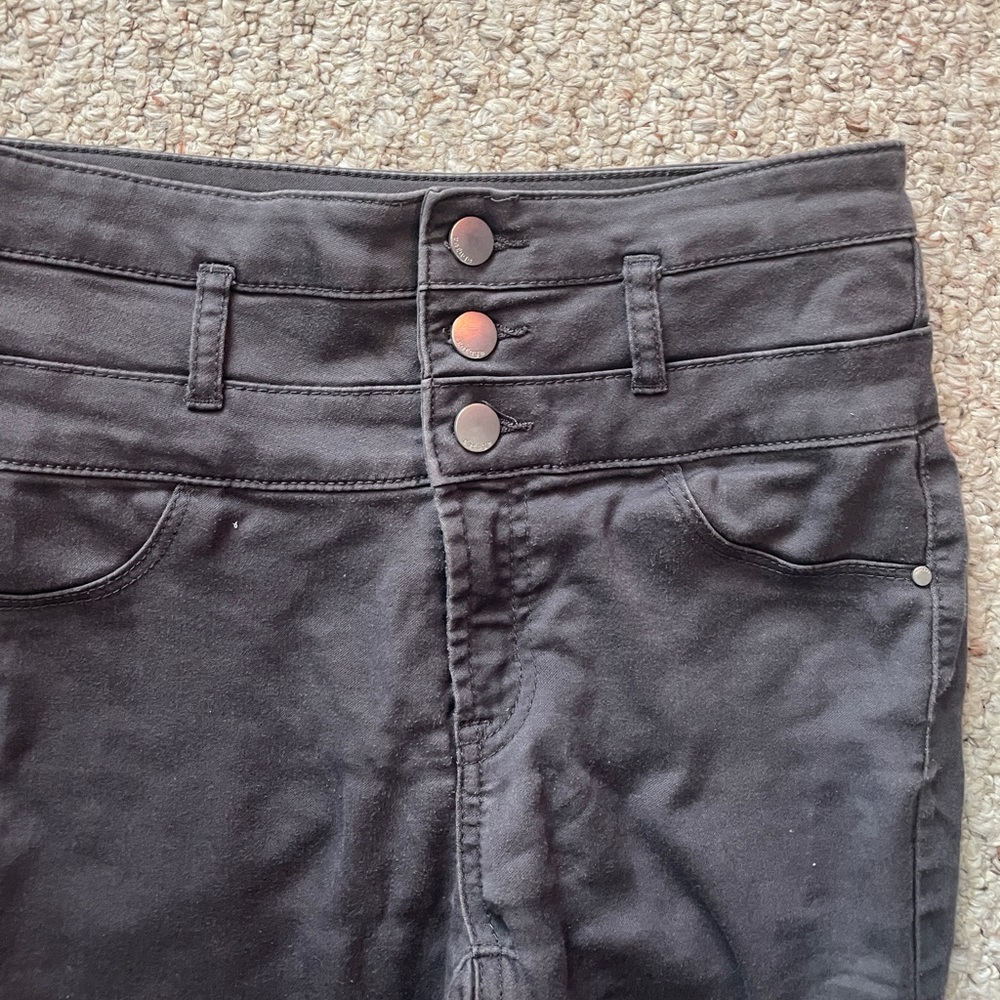 cute grey high waisted jeans